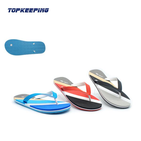 Buy cheap Summer Cool Beach EVA Slipper Man Male PVC Blue Flip Flop from wholesalers