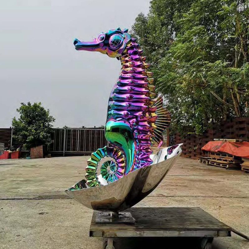 Outdoor Plaza Or Villa Decoration Stainless Steel Leopard Sculpture