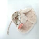 Stuffed Plush Toy Backpack 100% Polyester Earth Friendly Bunny Head Toy Bag
