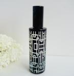 empty perfume spray bottle recycled glass bottles black blue red pink green cap