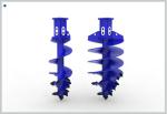 Sturdy Rock Soil Clay Sand Bucket Auger Straight Conical Auger With Flat Teeth