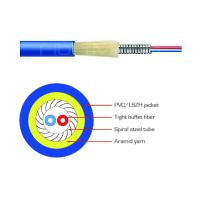 Buy cheap Indoor Optical Fiber Cables Unitube Fiber Optic Cable Duplex Armored product