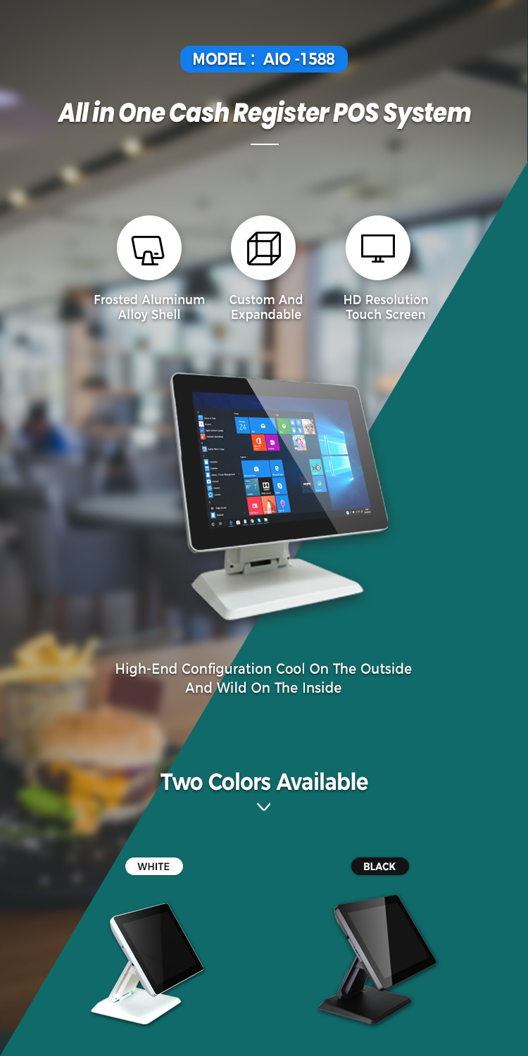 CE Dual Screen Capacitive Touch Cash Register POS System