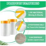 Crepe Paper Spray Painting Covering HDPE Car Masking Film With Washi Paper