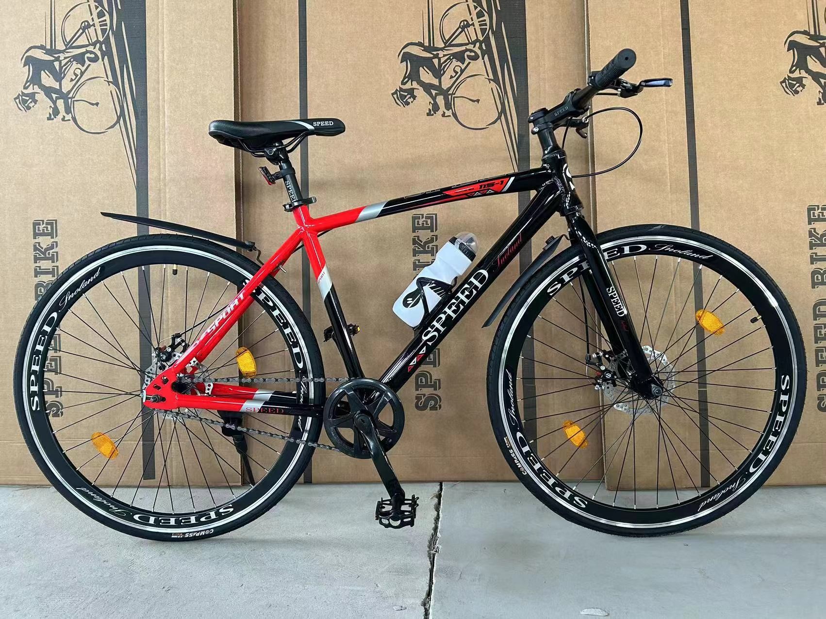 21 Speed Carbon Steel Disc Brake Gear Racing Cycle 700c Road Bike Men Bicycle Aluminum Alloy Frame