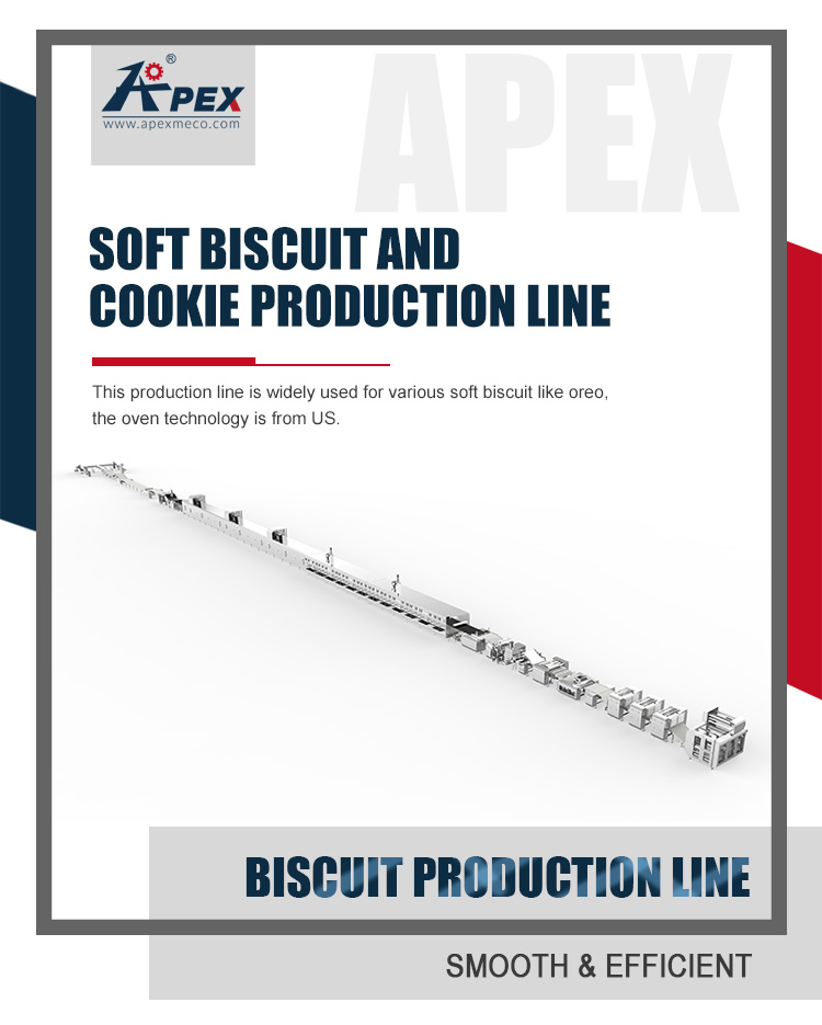Automatic Soft Biscuit Production Line Making Machine For Snack Factory