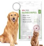 Dog Cat Custom Deodorizing SPA Grooming Washing Pet Gloves Wipes Alcohol Free