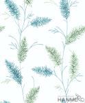 Natural Green Plants Pattern Suede Wallpaper Fashion Wallcovering Distributors