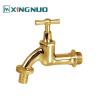 Buy cheap brass polished hose bibcock gold color garden tap faucet Nickel Plated Finish Brass Bibcock with Ceramic Valve Core from wholesalers