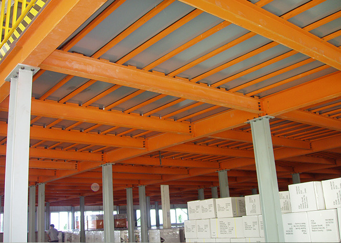 Long Span Warehouse Mezzanine Systems , Temporary Storage Hi Level Mezzanine Floors