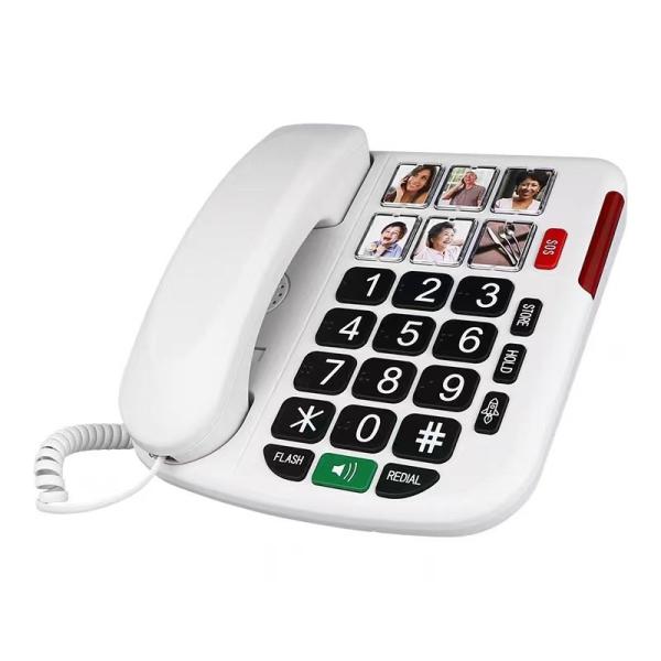 Buy cheap Remote Control SOS Big Button Telephone With Braille Desktop Telephone from wholesalers
