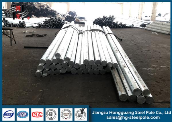 Buy cheap Direct Burial Power Transmission Poles For Transmission Line With Bitumen Painted from wholesalers
