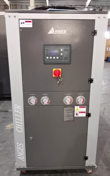 Buy cheap 46.2KW Air Cooled Scroll Finned Copper Tube Industrial Water Refrigerator / Industrial Water Cooler from wholesalers