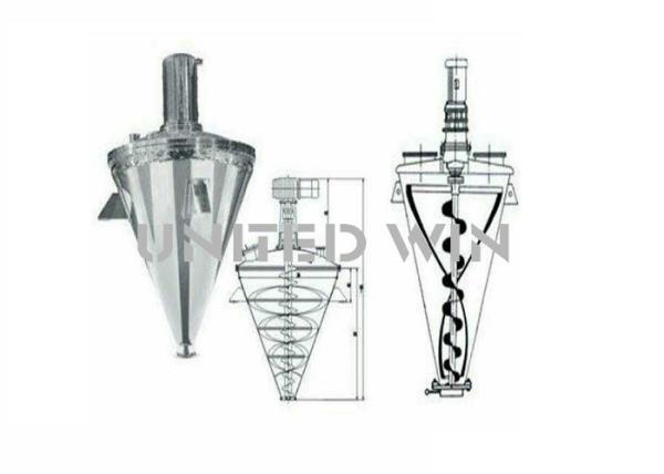 Buy cheap 30kw 32rpm Single Cone Spiral Belt Dryer Full Closed Freeze Dry Vacuum Chamber from wholesalers