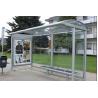 Buy cheap Anti Dust Stainless Steel Smoking Shelter , Heat Resistant Modern Bus Stop Design from wholesalers