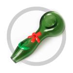 Hand Glass Smoking Pipe Pocket Tobacco Pipe With Red Flower On Glass Pipes