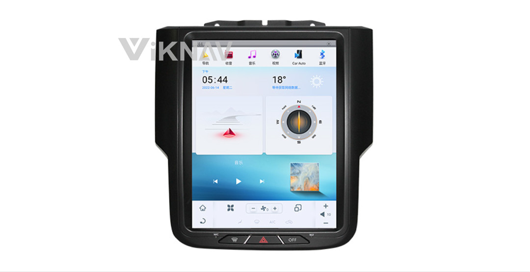 10.4 Inch Screen 8 Core Car radio For 2011- 2017 Dodge Ram Navigation GPS Multimedia DVD Player Wireless Carplay 4G BT