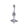 Buy cheap New Heart Shape Fashion Piercing Belly Ring Stainless Steel Piercing Jewelry Belly Button Ring from wholesalers