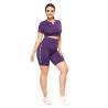 Buy cheap Flatlock Stitching V Design Women Crop Tank Top plus size yoga clothes from wholesalers