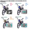 Buy cheap IP67 Yellow White High Beam White Low Beam DRL Motorcycle LED Headlight Semi-assembly from wholesalers
