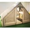 Buy cheap Outdoor 300X200X200CM Canvas Inflatable Camping Tent House Double Layer Beige Cotton from wholesalers