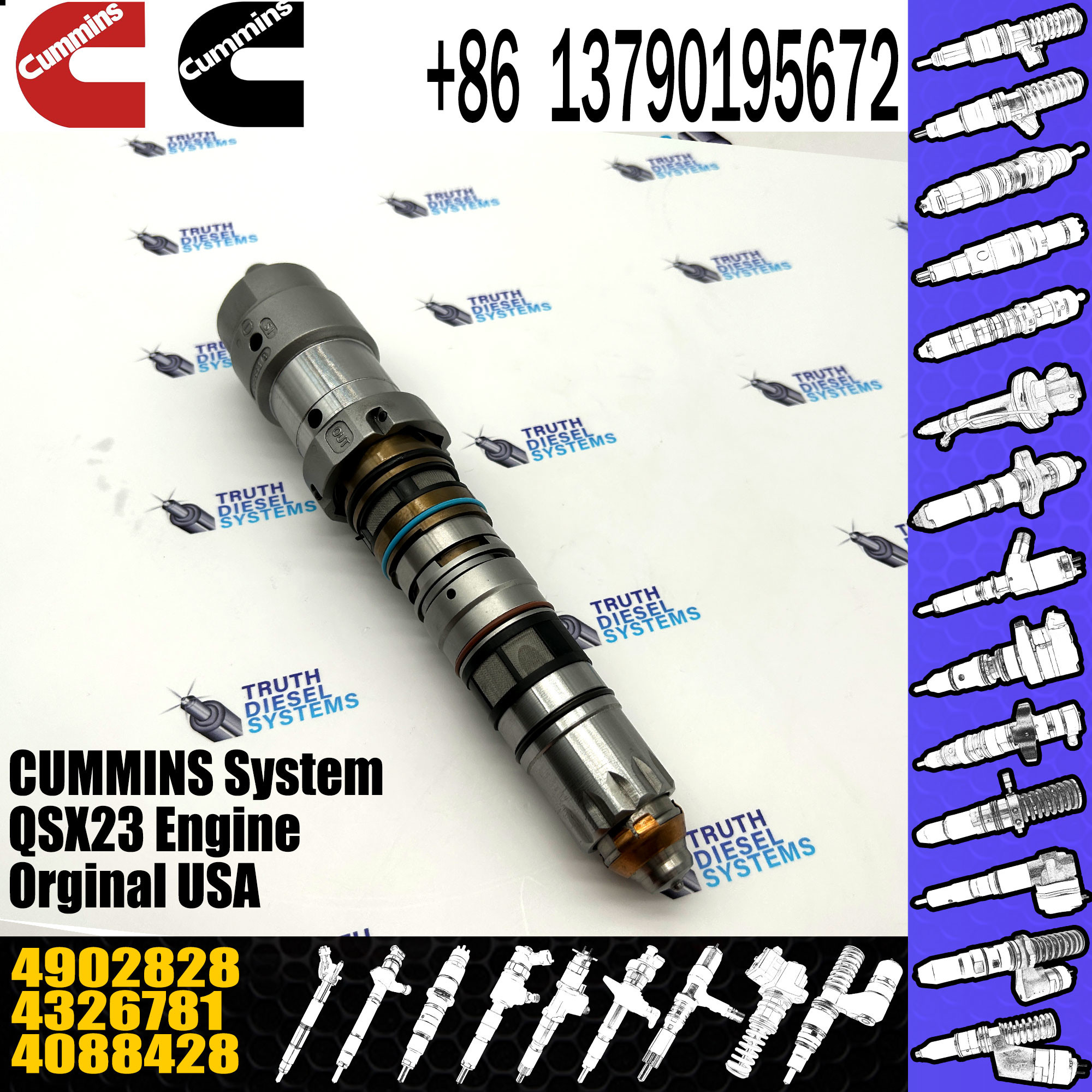 6D170-3 QSK23 QSK19 K38 fuel injection pump fuel injector 6560-11-1414 4077083 4088420 4902828