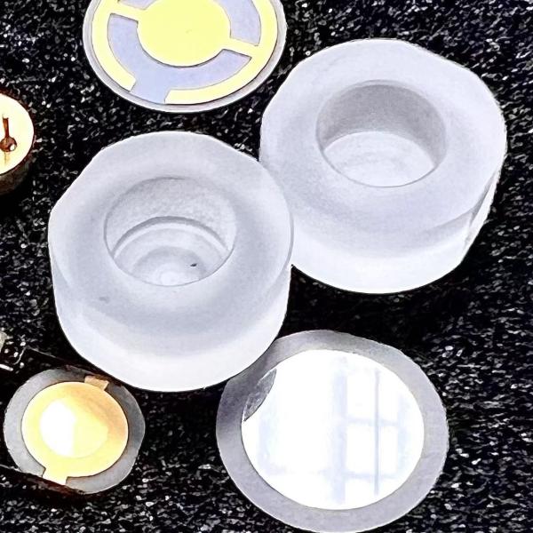 Buy cheap Piezoelectric Quartz Endcap For Thickness Shear Mode Pressure Sensing from wholesalers
