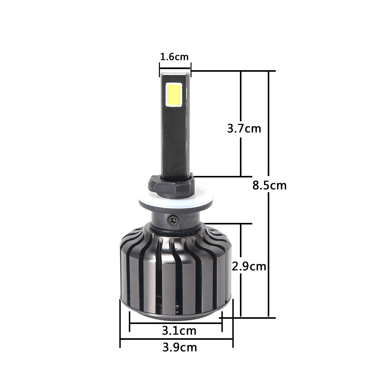 High Brightness 30watt Car LED Headlights Single Beam White Color