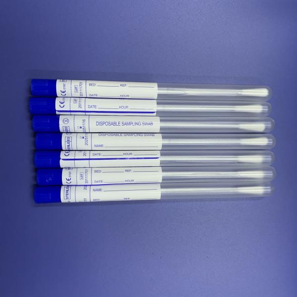 Buy cheap ISO13485 Long Medical Cotton Swabs , Medical Nasal Swab For Virus Test from wholesalers