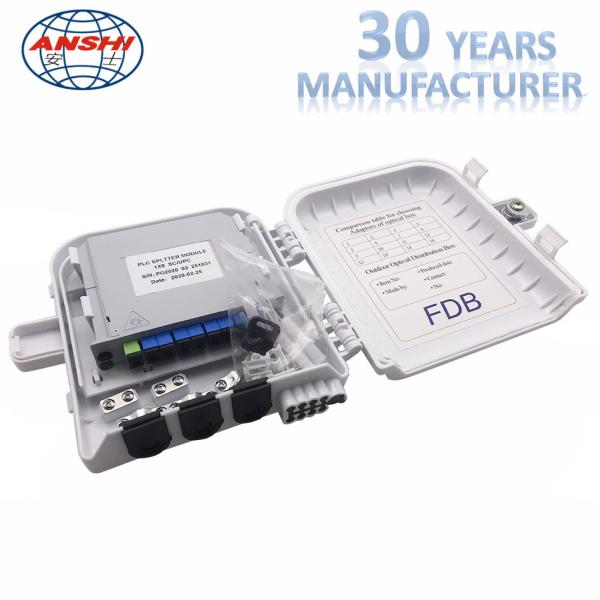 Buy cheap Outdoor / Indoor Fiber Distribution Box Ftth Termination Box With key from wholesalers