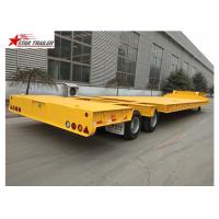 Buy cheap 35-80 Ton Drop Deck Lowboy Semi Trailer With Four Big Double Air Chamber product