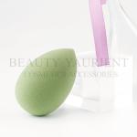 ISO9001 Green Cosmetic Powder Puff Egg Shaped Makeup Sponge Latex Free