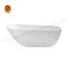 Buy cheap Italy Style Artificial Stone Bathtub White Freestanding Bath from wholesalers