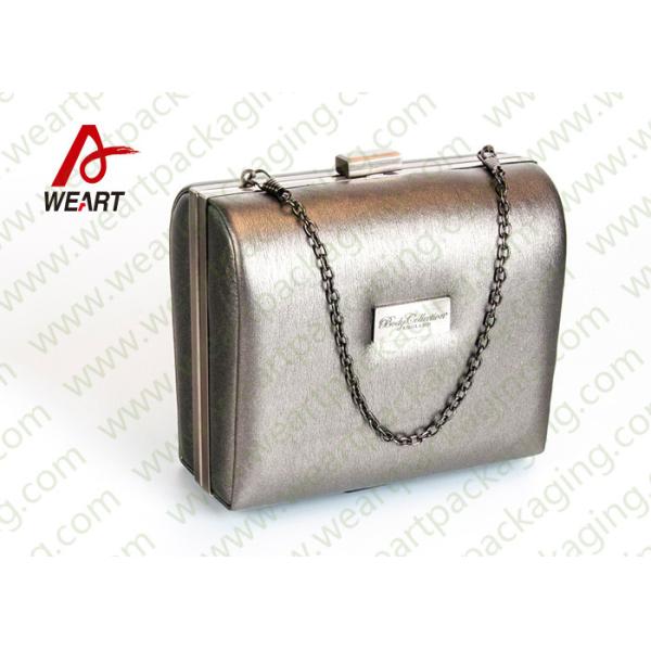 Special Handle Leather Material Customized Paper Box For Make Up Pakaging