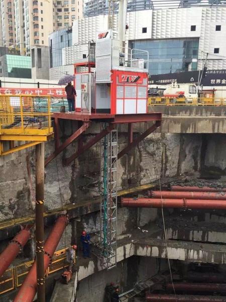 Buy cheap Q345B Steel 1000kg Material Rack And Pinion Hoist Lift For Tunnel from wholesalers