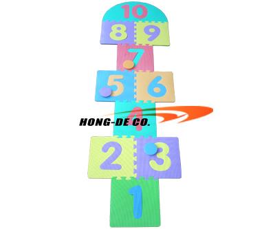 Buy cheap Durable 10pcs/Set 30*30cm Hopscotch Play Mat Kids Game Mat from wholesalers