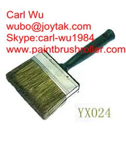 Buy cheap Natural pure bristle Chinese bristle synthetic mix shed fence wall paint brush wood handle plastic handle 5 inch WB-010 from wholesalers