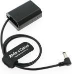 NP-FZ100 Dummy Battery to DC Right Angle Power Cable for Sony A7III A7RIII A7RIV