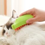 Pet Grooming Steamer Brush Dog Cat Hair Removal Brush Rechargeable Portable