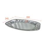 Food Eco Pizza Recyclable Aluminium Foil Round Tray Container Turkey Pan Custom