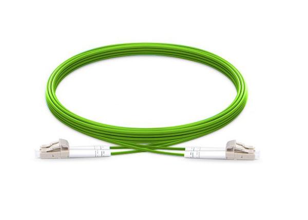 Buy cheap 100G OM5 50 / 125 Wide Band Multimode LC LC Fiber Optic Patch Cables PVC / LSZH from wholesalers