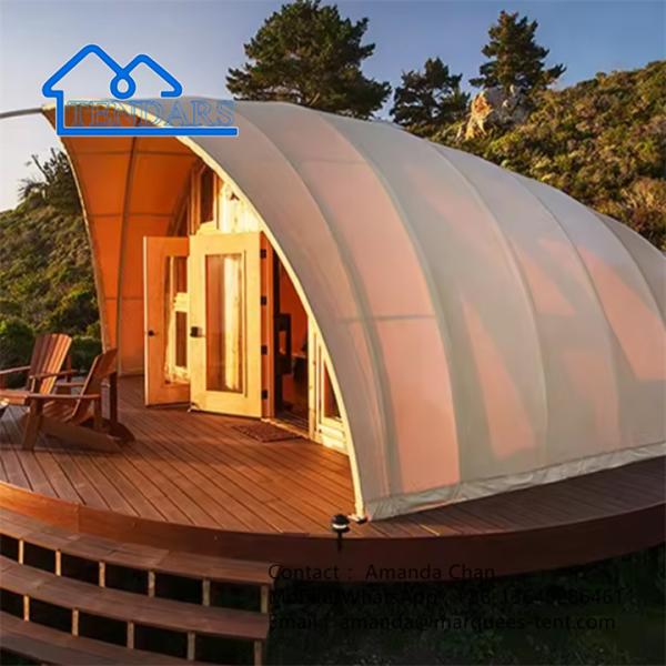 Buy cheap Waterproof Shell Shape Glamping Resort Hotel Tent Hotel Covers With Bathroom from wholesalers