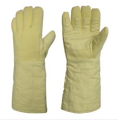 Buy cheap Glass Manufacturing Casting Industry High Temperature 650 Degrees Anti-Cutting Wear Aramid Gloves Hand Protection from wholesalers