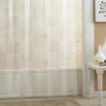 Biodegradable PEVA Stylish Waterproof Shower Curtain With 12PCS Hooks