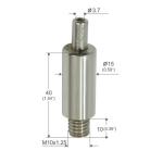 M10*1.25 Male Thread Nickel Surface Cable Grippers For 1-3 Dia Wire YW86057
