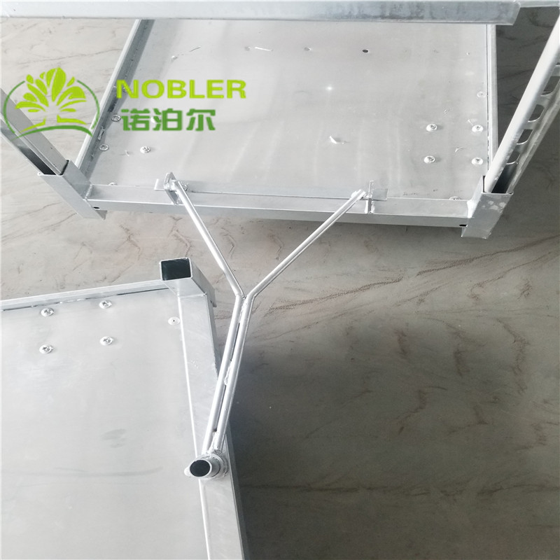 Hand Flower Danish Container Cart Hot Galvanizing Rubber Wheel