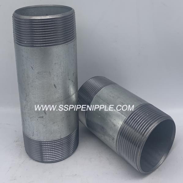 Buy cheap Standard Size Galvanized Steel Pipe Nipple Male Thread Equal Shape from wholesalers