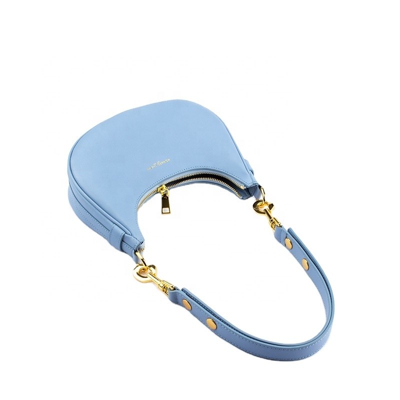 Ladies Bag Leather Handbags New Underarm Blue Leather Hand Bag For Women And Ladies Handbag