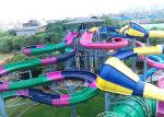Adults / Kids Fun Space Bowl Water Slide 16m Height 1 Year Warranty