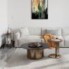 Buy cheap Contemporary Minimalist Metal Style Coffee Table Small Modern Rock Plate Rack for Living Room Bedroom Hotel Home Use Tea Serving from wholesalers